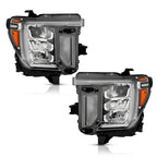 LED Headlight Set for GMC Sierra 2500HD (2020–2023) w/ Halogen Signal