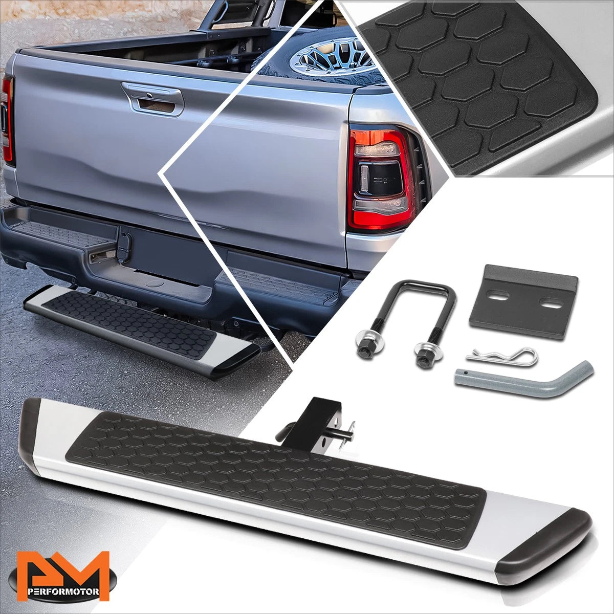 Flat Trailer Towing Hitch Step Bar for Universal Fit (36"W x 5.5"L)
