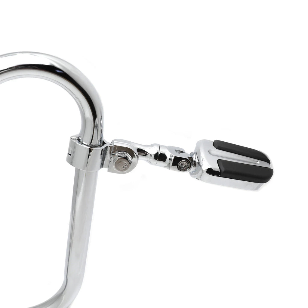 3" Stem Clamp Chrome Slipstream Footpeg 1-1/4" for Yamaha Road Star Warrior (2002)
