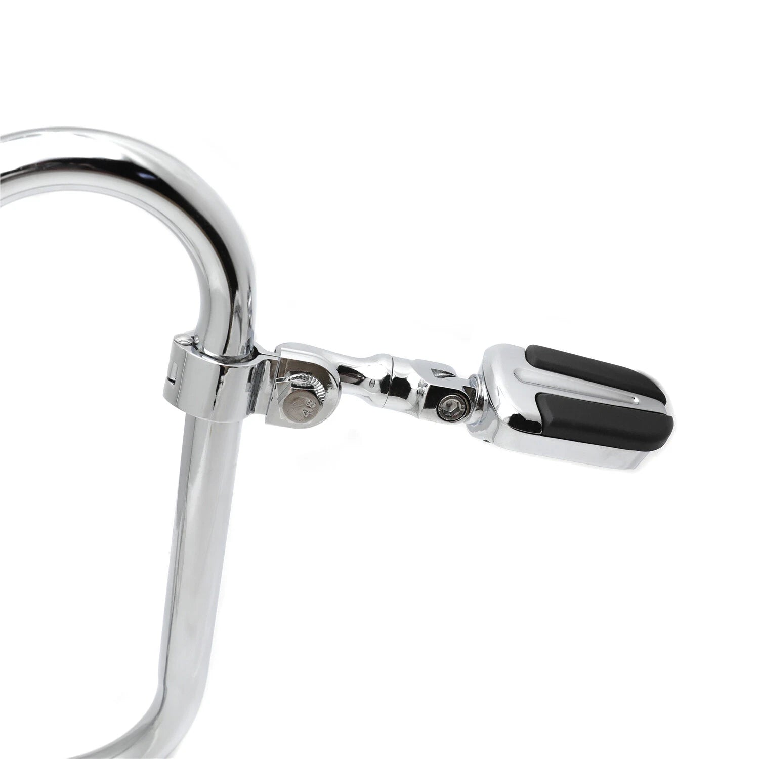 3" Stem Clamp Chrome Slipstream Footpeg 1-1/4" for Yamaha Road Star Warrior (2002)