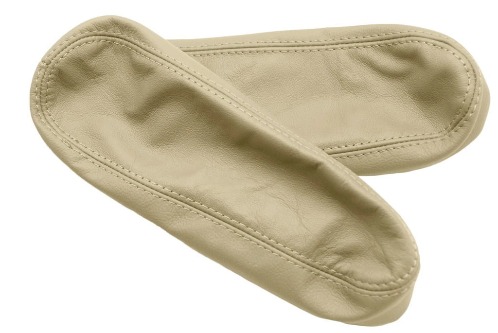 Front Seat Armrest Cover for Isuzu Trooper (1992–2002) Beige Leather Synthetic