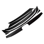 8 Pcs Front Hood Grille Bumper Trim Stickers for Honda Civic (2016-2020)