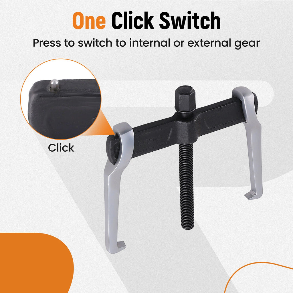 2-Jaw Bearing Puller Kit for Small/Medium Gears & Bearings (8")