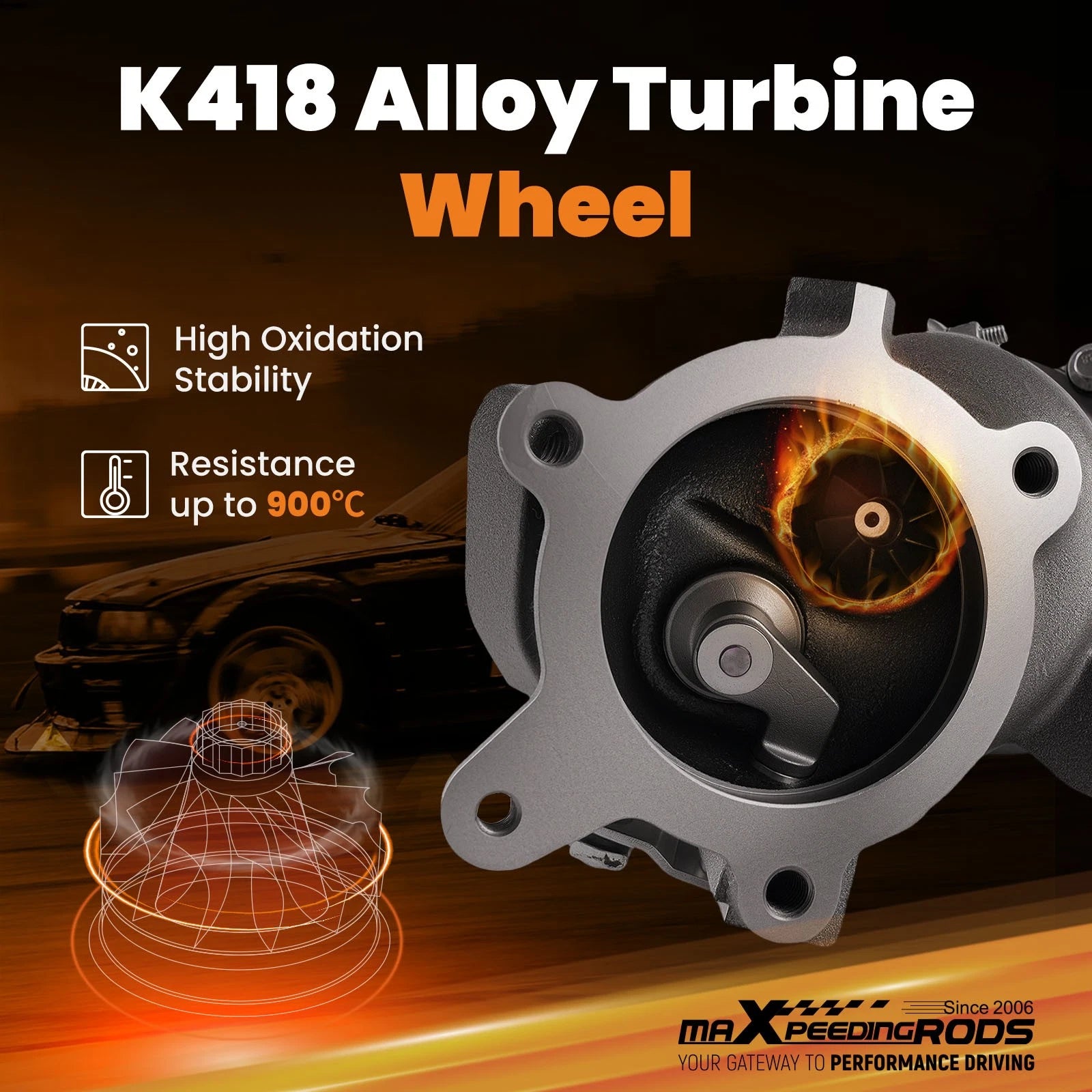 Turbocharger Left Side for Lincoln MKS MKT Ford Explorer Taurus 3.5L (2009–2019) AA5Z6K682F