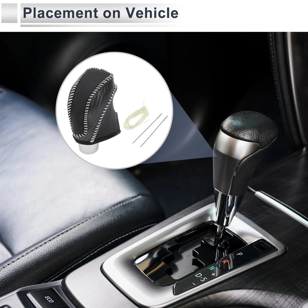 Gear Shift Knob Cover for Subaru Impreza (2017–2023) Black Carbon Fiber
