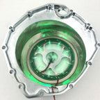 Green LED Clear Engine Clutch Cover for Suzuki GSX1300R Hayabusa (2008–2020)