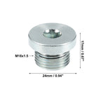 M18x1.5 Steel Engine Oil Drain Plug Screw for BMW 545i 550i 650i (2004-2010)