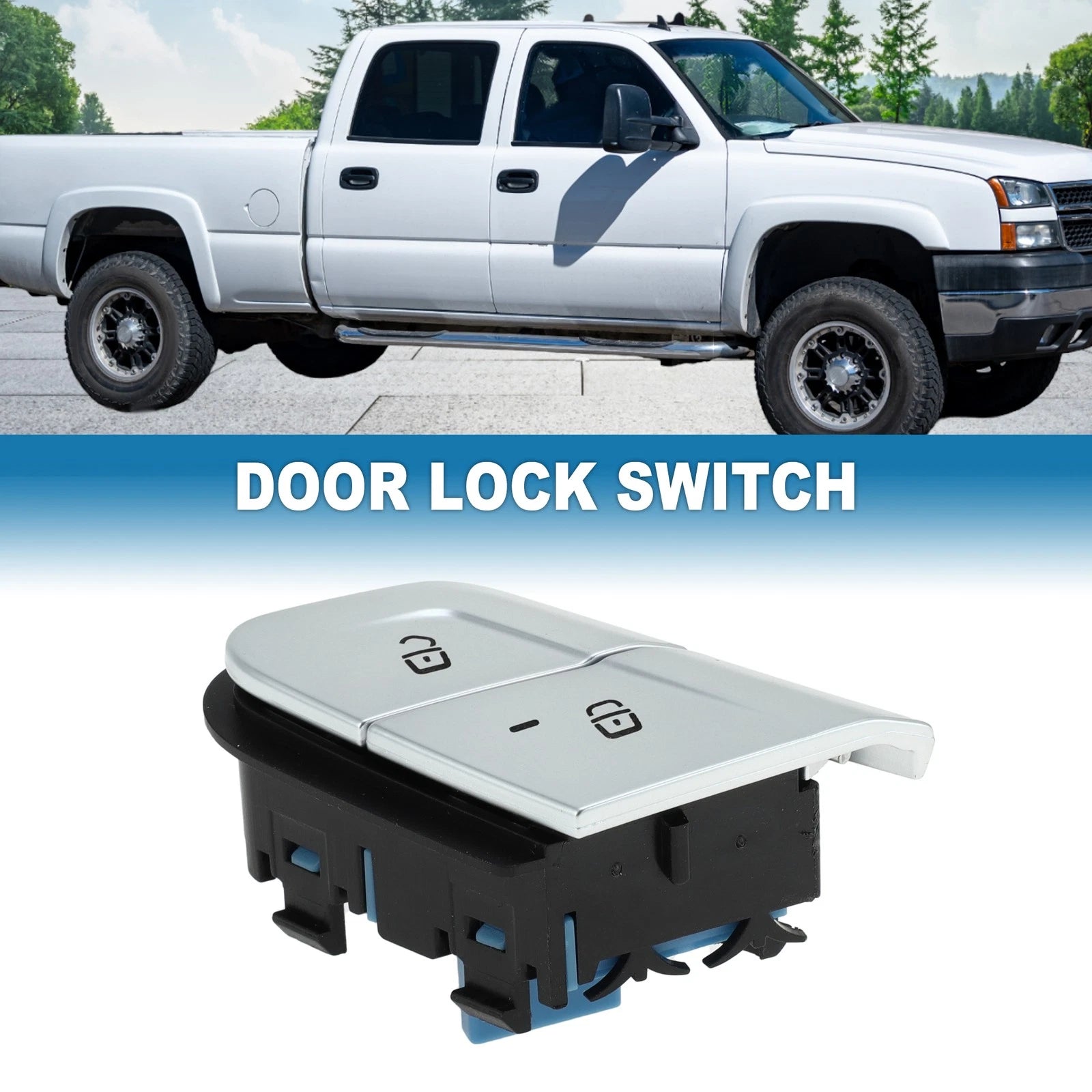 Door Lock Switch for Mercedes-Benz EQS (2022–2023) No.A2239052305 Plastic Black