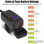 Dual USB Fast Charger Adapter for Motorcycle (Universal)