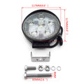 18W Round Spot Beam LED Off Road Light for Universal SUV Car (12V 24V)