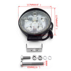 18W Round Spot Beam LED Off Road Light for Universal SUV Car (12V 24V)
