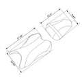 Black Driver & Passenger Seat for Yamaha YZF R1 (2007–2008)