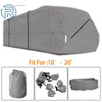 RV Cover for Travel Trailer 18'-20' (Anti-UV, Gray)