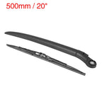 Rear Windshield Wiper Blade Arm Set 500mm for Porsche Cayenne (2003-2010)