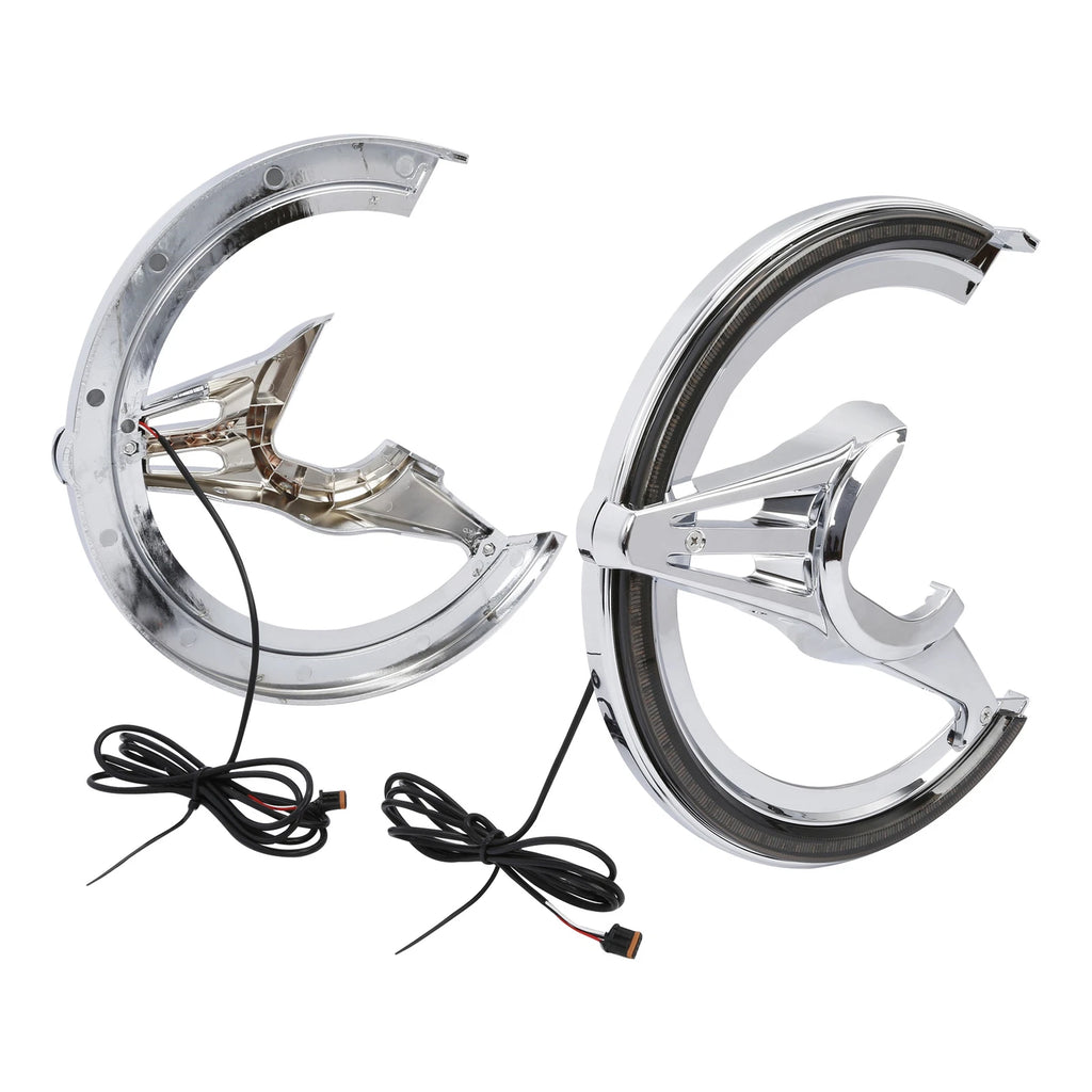 Brake Rotor Covers LED Light Smoke Lens for Honda Goldwing 1800 (2018–2025)