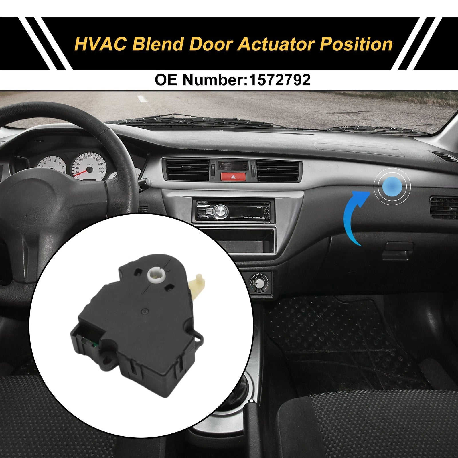 HVAC Heater Blend Door Actuator for Chevrolet Venture (2005) No. 1572792