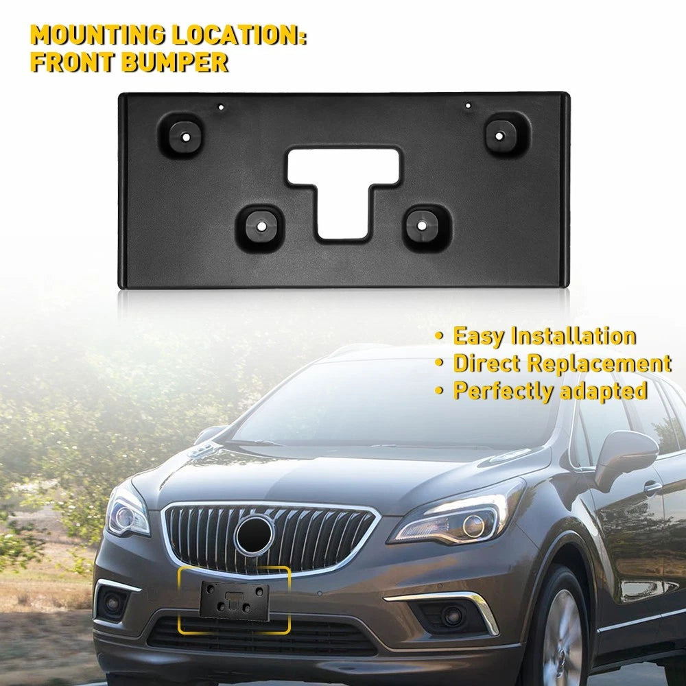 License Plate Bracket Mount Frame for Buick Encore (2017–2022) Black