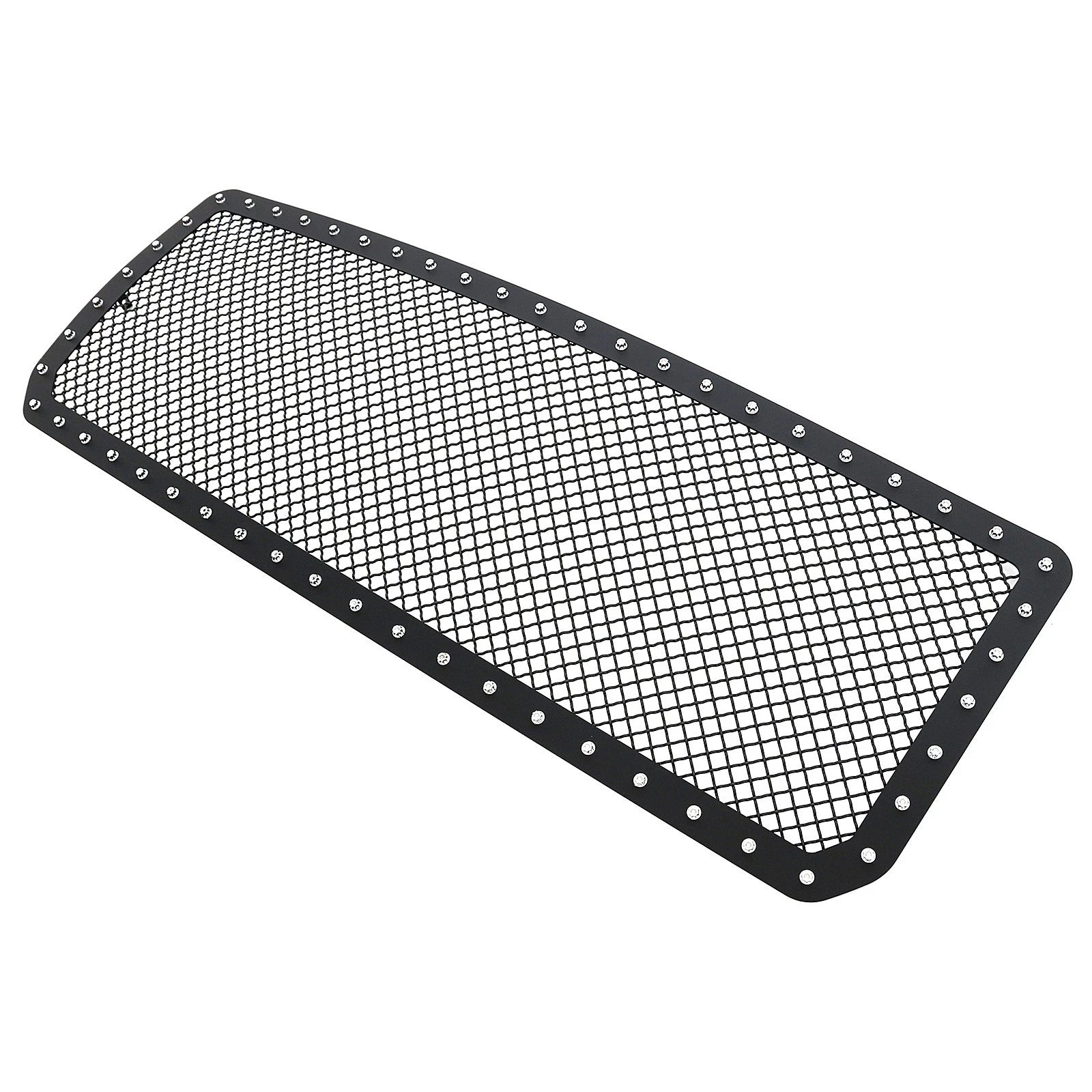 Upper Steel Rivet Black Mesh Grille Insert for GMC Sierra 2500/3500 (2015–2019)