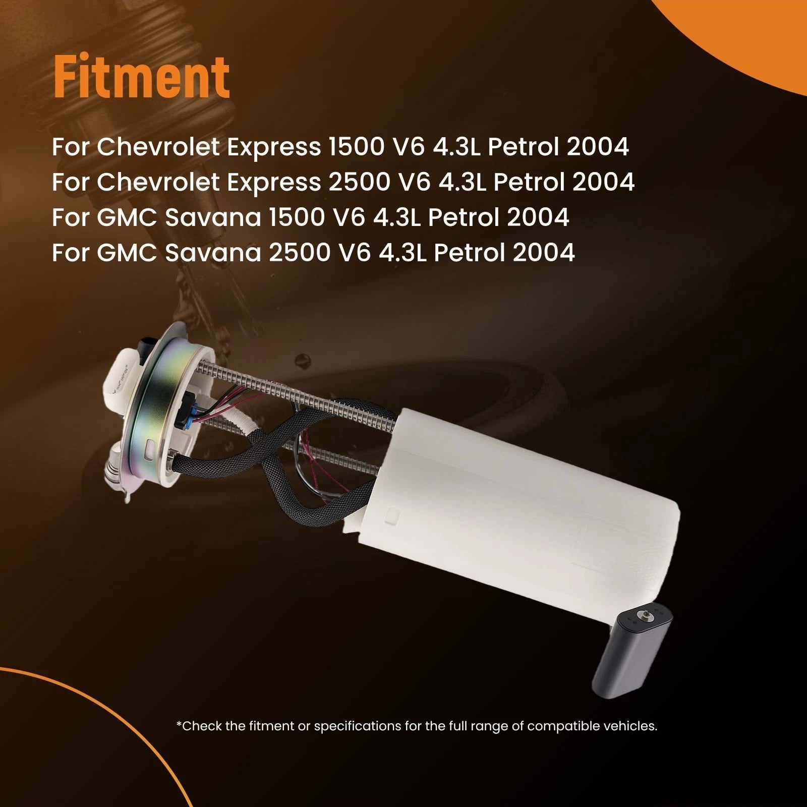 Electric Fuel Pump and Sending Unit for GMC Savana Chevy Express (2004–2004)