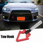 Tow Hook Screw On Triangle Ring for Mitsubishi Lancer EVO X (2008–2015) Red