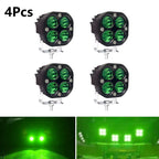 4Pcs 3" LED Work Light Spot Flood Cube Pods for Truck