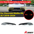 Rear Bumper Reflector Tail Brake Signal Light for Chevy Malibu (2019–2024)
