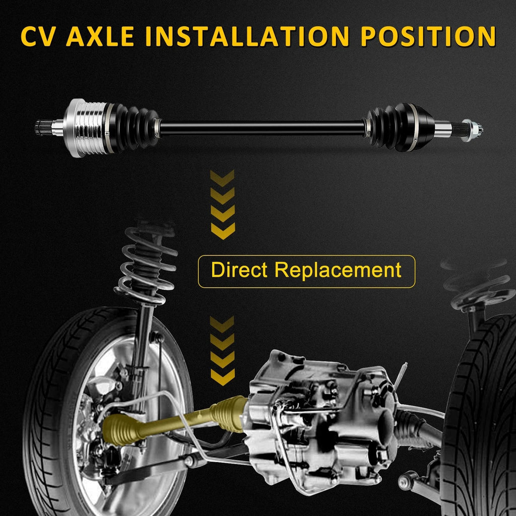 Set of 2 CV Axle Shafts for Can-Am Maverick 1000 1000R (2013–2015)