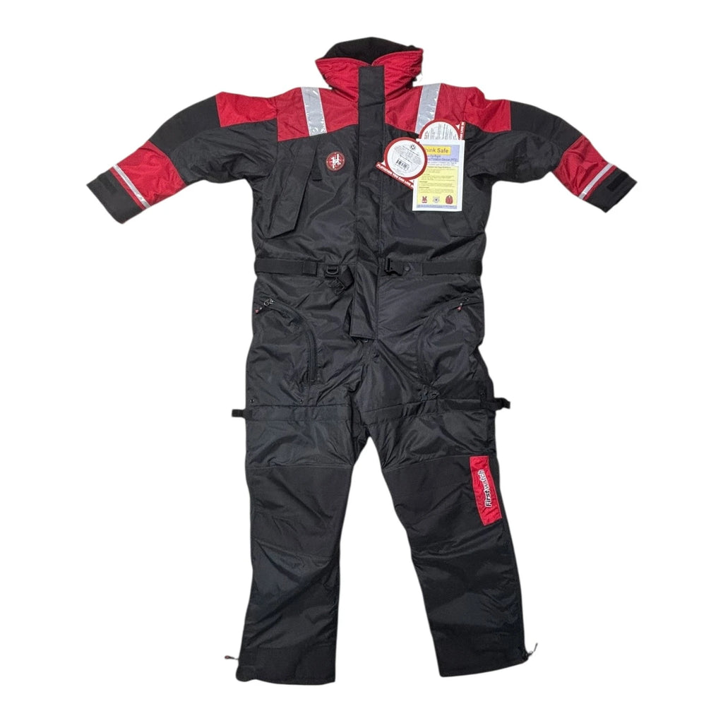 FirstWatch AS-1100 Type V PFD Anti-Exposure Flotation Suit for Adult XL (Red/Black)