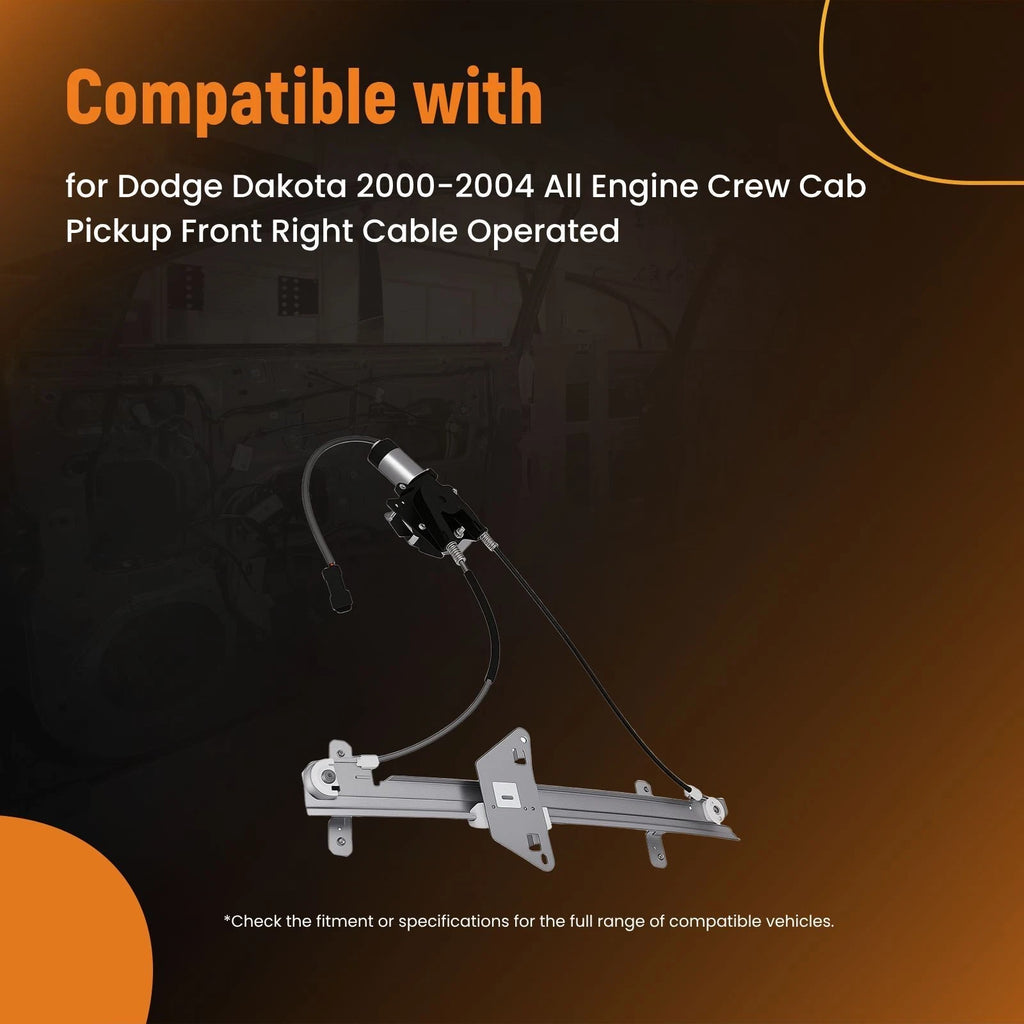 Electric Window Regulator Front Right for Dodge Durango (1998–2003) 741648