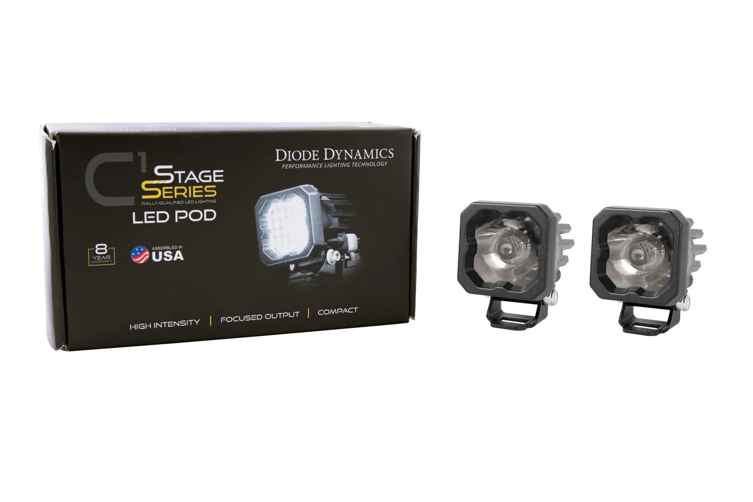 LED Pod Light SSC1 Pro Standard White Pair for Toyota Tacoma (2016–2023)