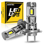 2X H7 LED Headlight Kit for High Low Beam DRL Bulbs (22000LM, 6500K)