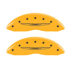 Brake Caliper Covers Front Yellow for 2011-2014 Chrysler 200 by MGP