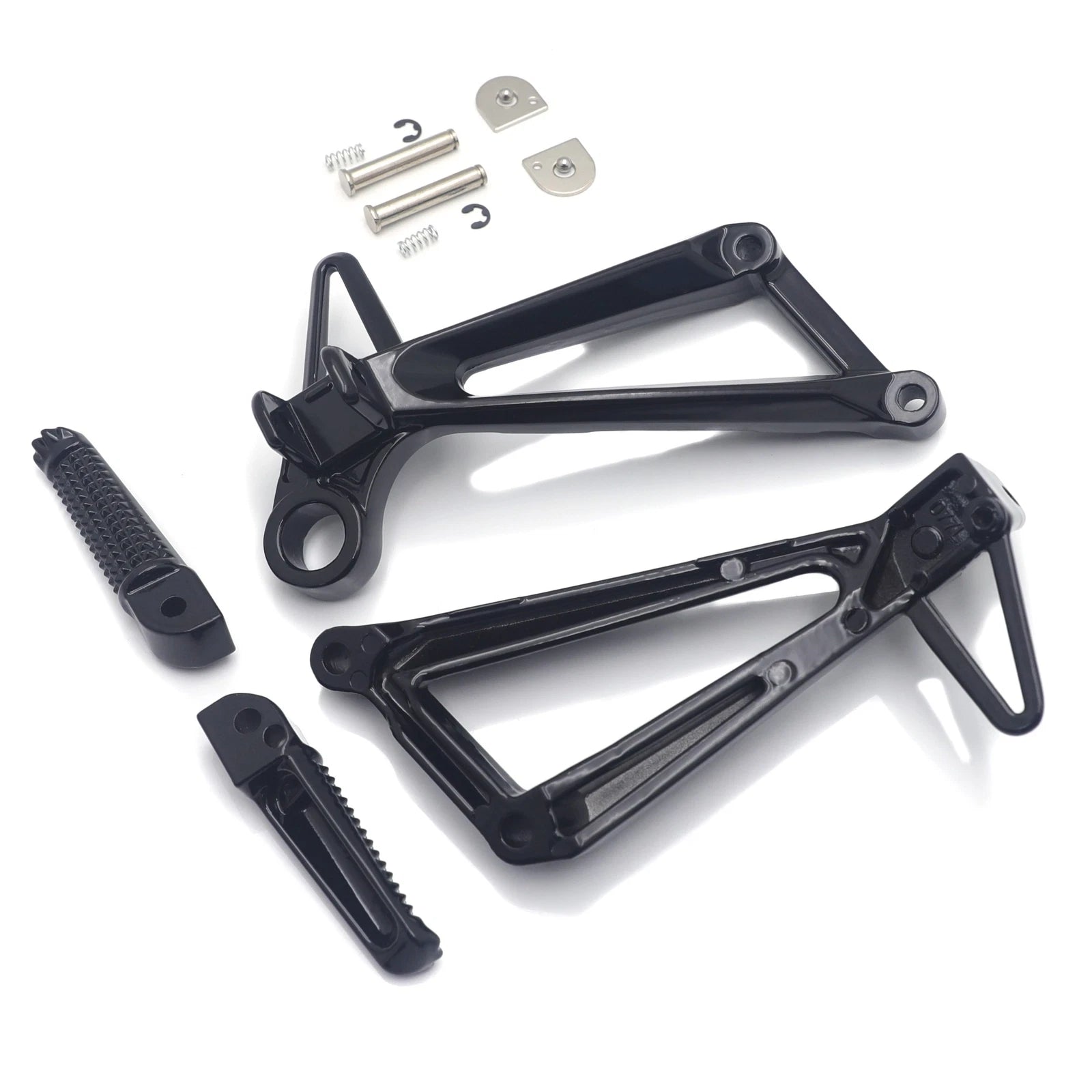 Rear Black Passenger Footpeg Footrest Bracket for Yamaha YZFR3 MT03 (2015–2025)