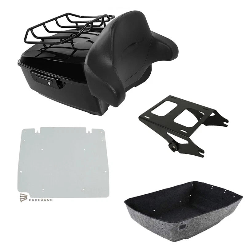 Trunk Backrest Luggage Mount Rack Plate for Harley CVO Road Glide (2014–2026)