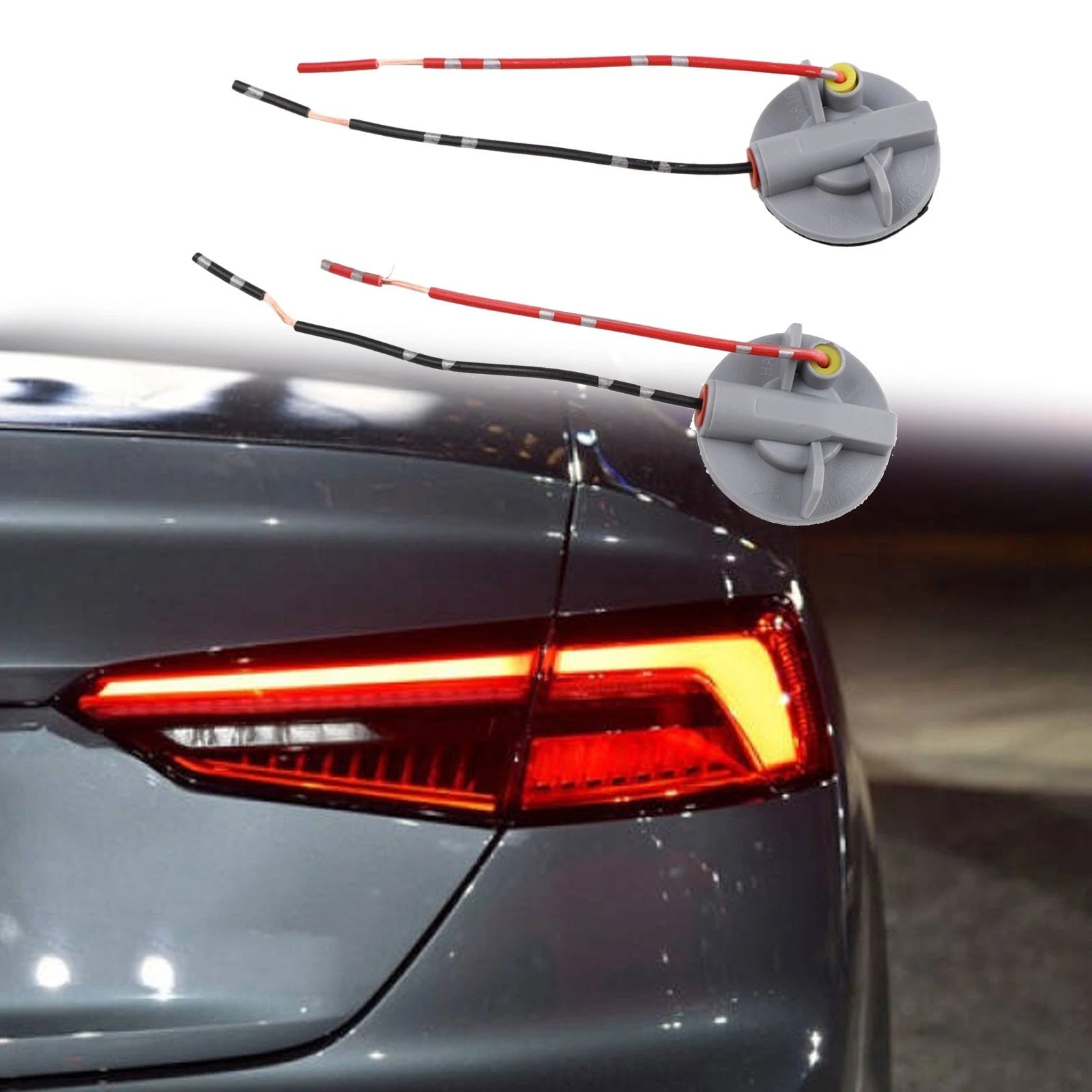 2X Bulb Holder Connector for Brake Light Accessories