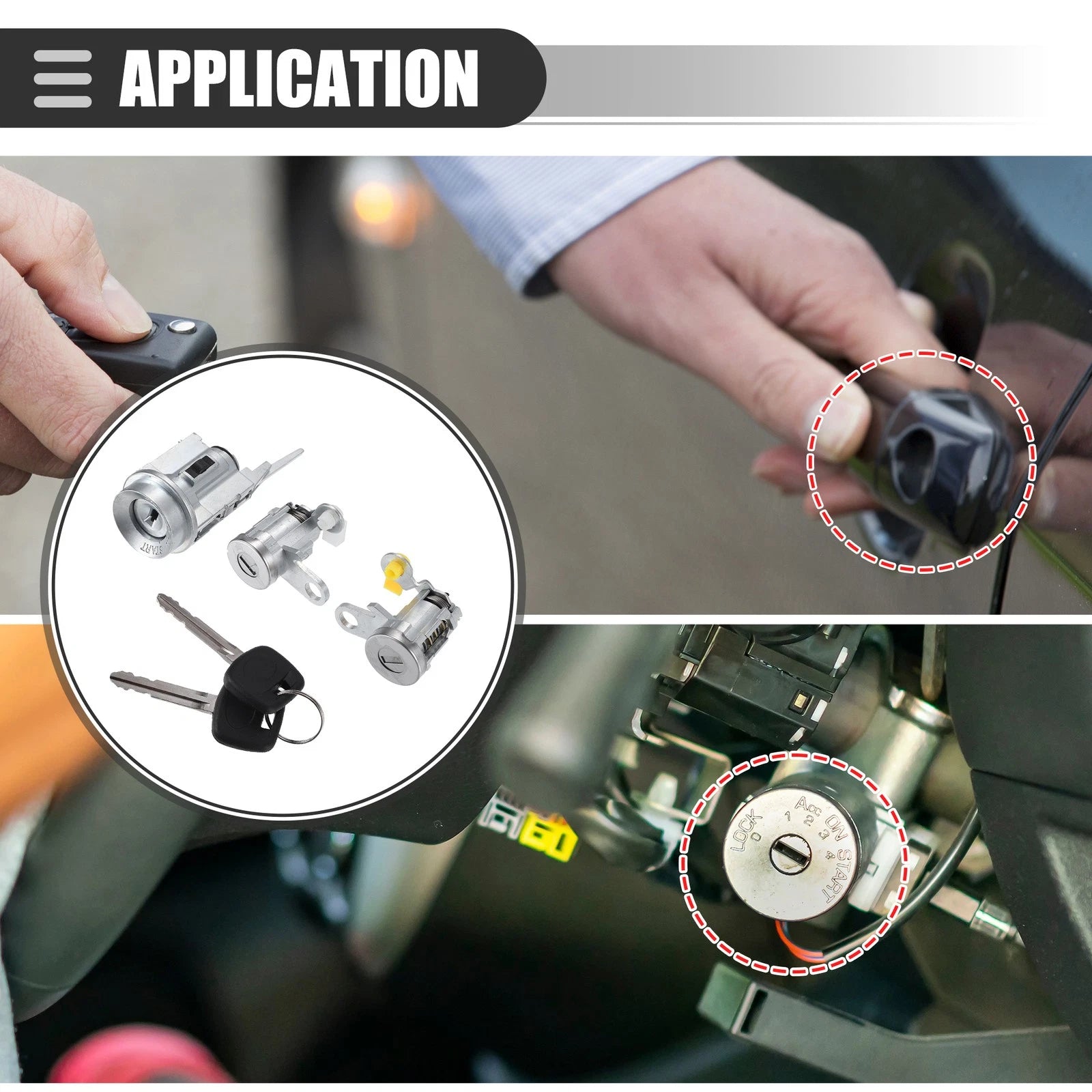 Ignition Switch Lock Cylinder Door Switch No. 69051-35070 for Toyota Tacoma (1995–2004)