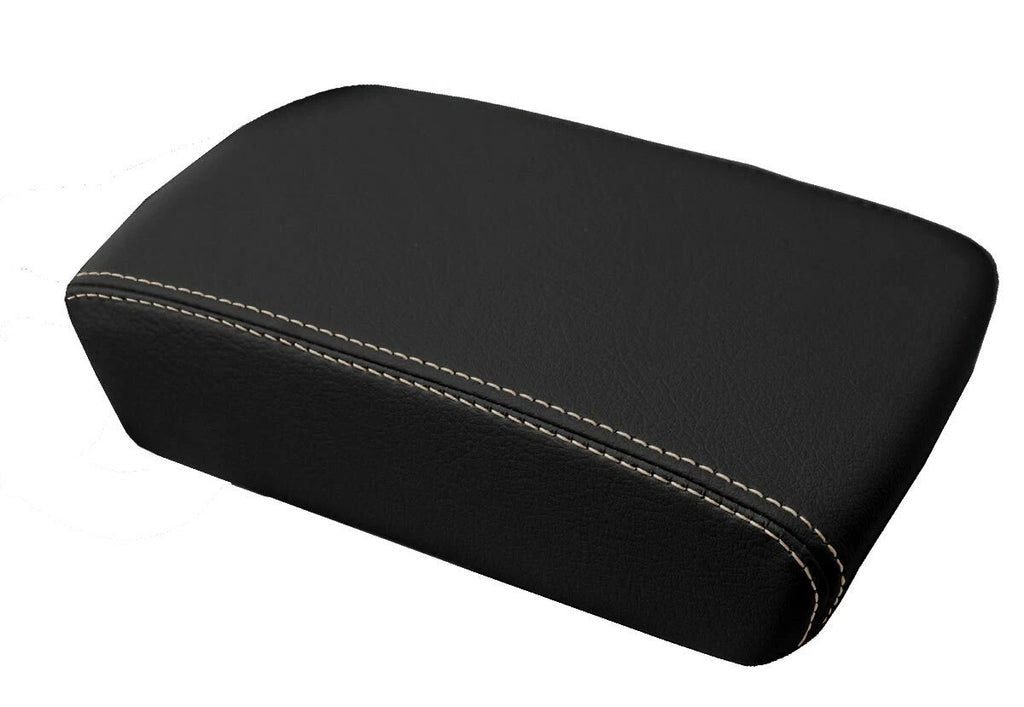 Leather Console Lid Armrest Cover for Buick LaCrosse (2010–2013) Beige Stitch