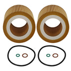 Oil Filter Kit 2X for BMW 128i 135i 323i 325i 328i 330i (2006–2013) HU816X