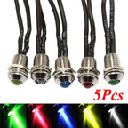 5x 12V LED Indicator Light Dash Panel Lamp for Car Boat