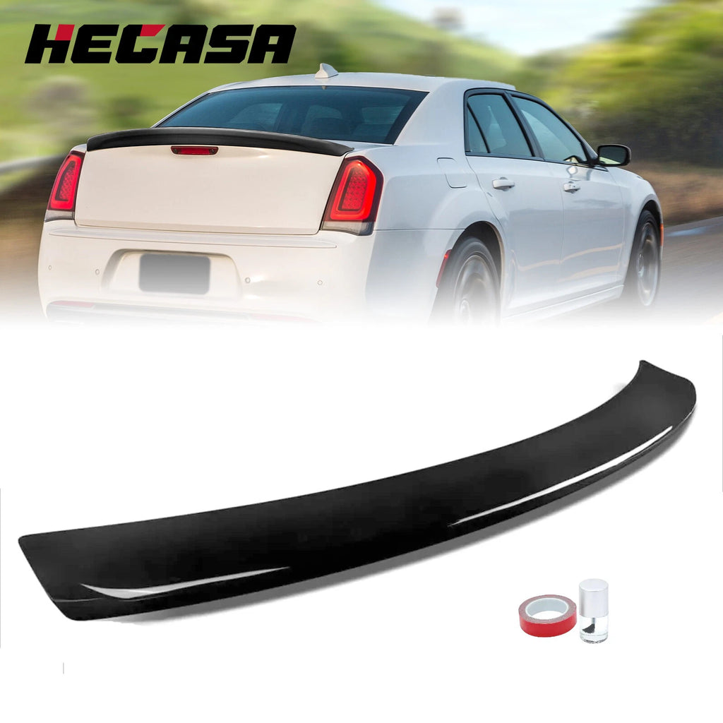 Trunk Spoiler Wing Lip for Chrysler 300 300S 300C (2011–2023) Glossy Black