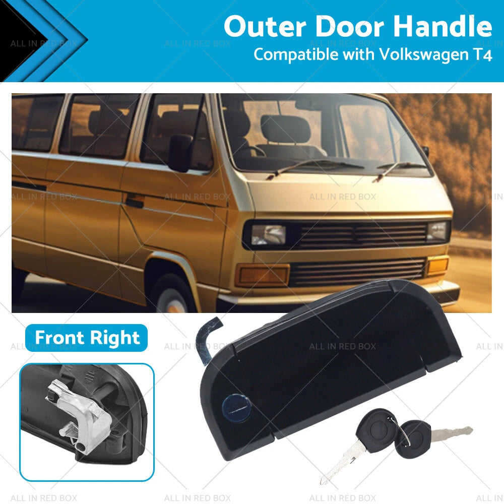 Front Right Outer Door Handle with Keys for VW T4 (1990–2003) 701837206