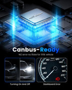 Set of 4 NOVSIGHT 9005/HB3 H11 LED Headlight Bulbs 6500K 10000LM