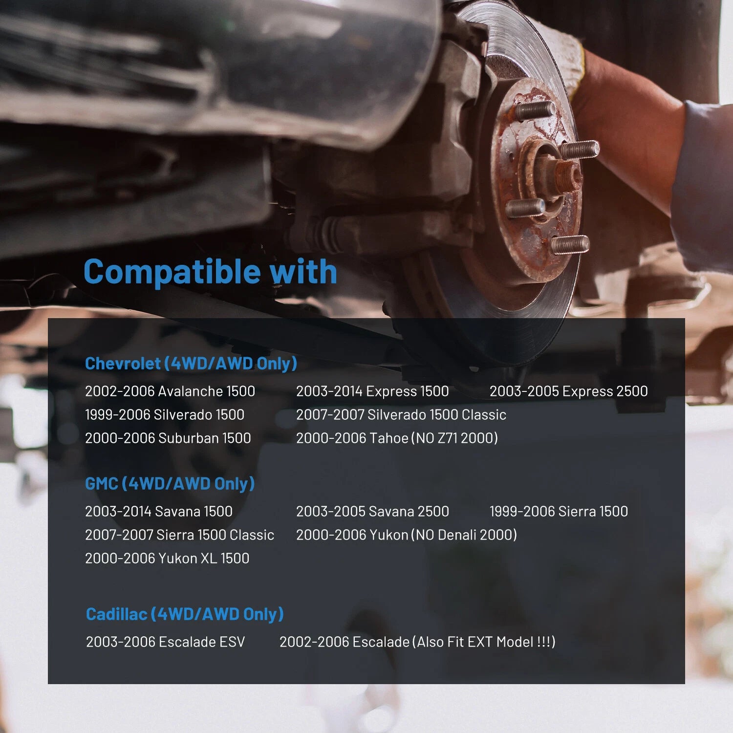 Front Wheel Bearing Hub Assembly for Chevrolet Silverado 1500 (1999–2006)