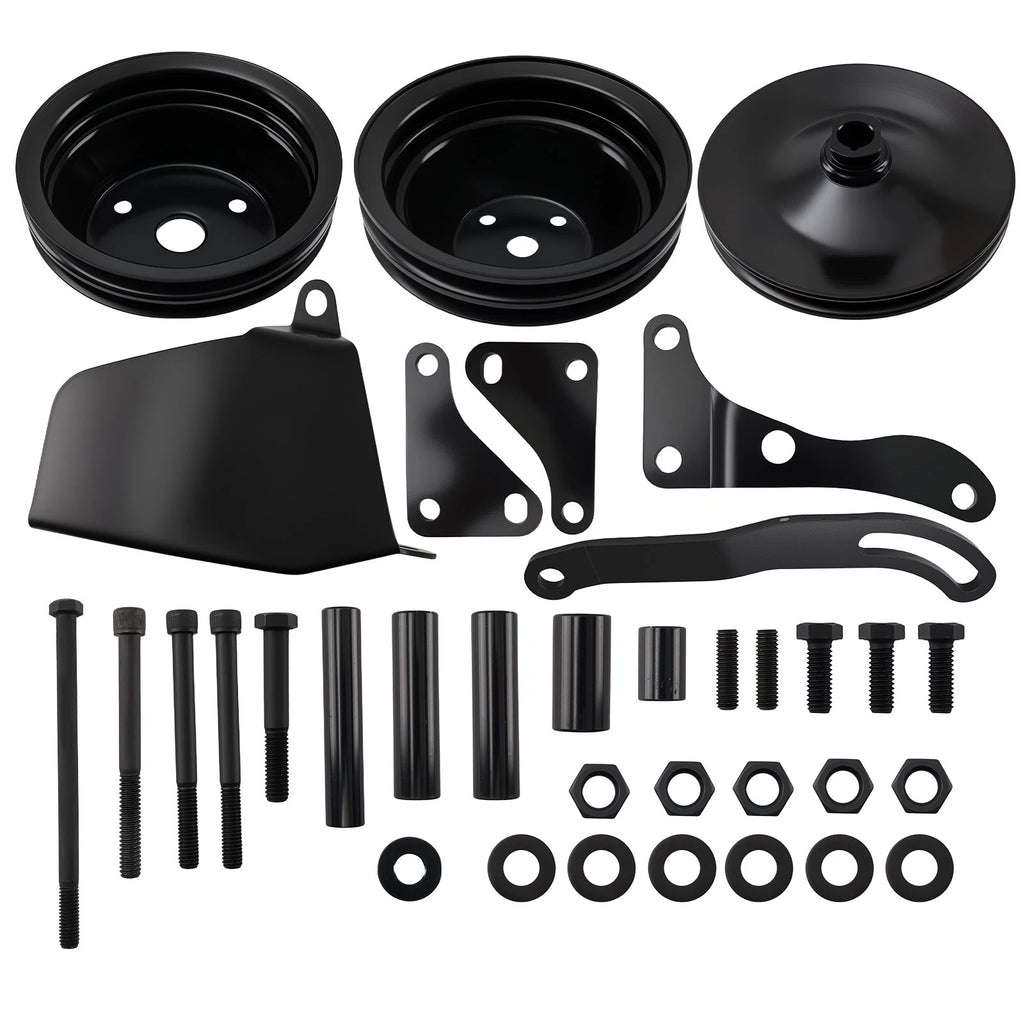 V-Belt 1/2 Groove Long Water Pump Pulley Kit for Chevy SB (1975–1975)