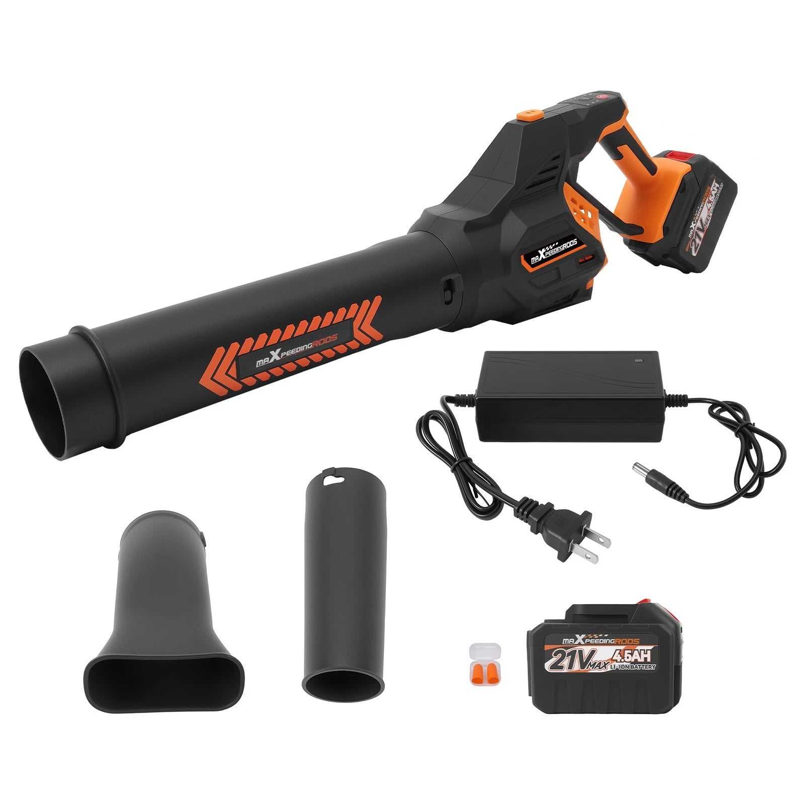 Cordless Leaf Blower 650CFM for Universal Use (Electric, Set of 2 Batteries)