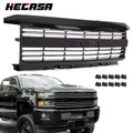 Factory Style Grille for Silverado 2500 HD 3500 HD (2015–2019) Black Painted