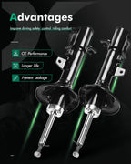 Set of 2 Rear Shocks Struts for Hyundai Elantra Tiburon (1996–2001)