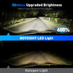 2X H7 LED Headlight Bulbs for NOVSIGHT (18000LM, 6500K)