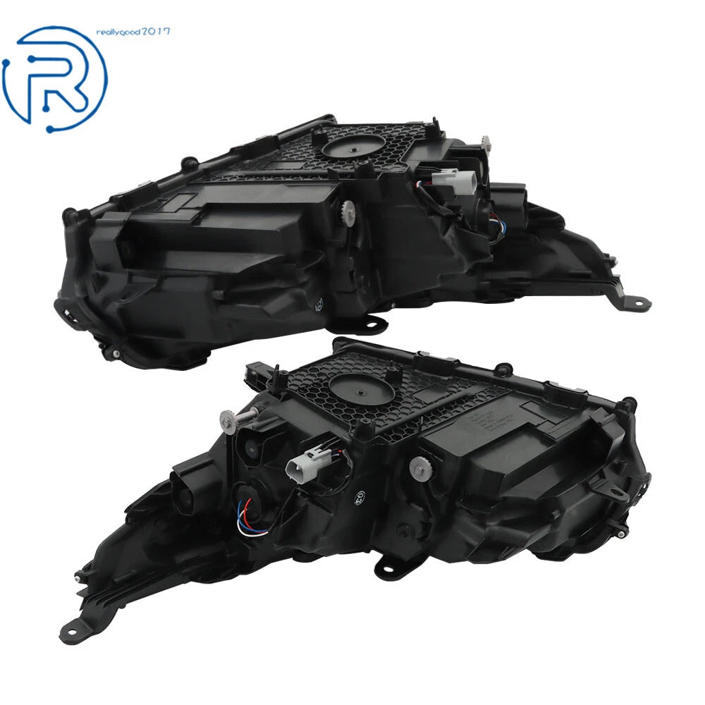 LED Headlight Set for Lexus NX300 NX300h (2018–2021) Black Housing