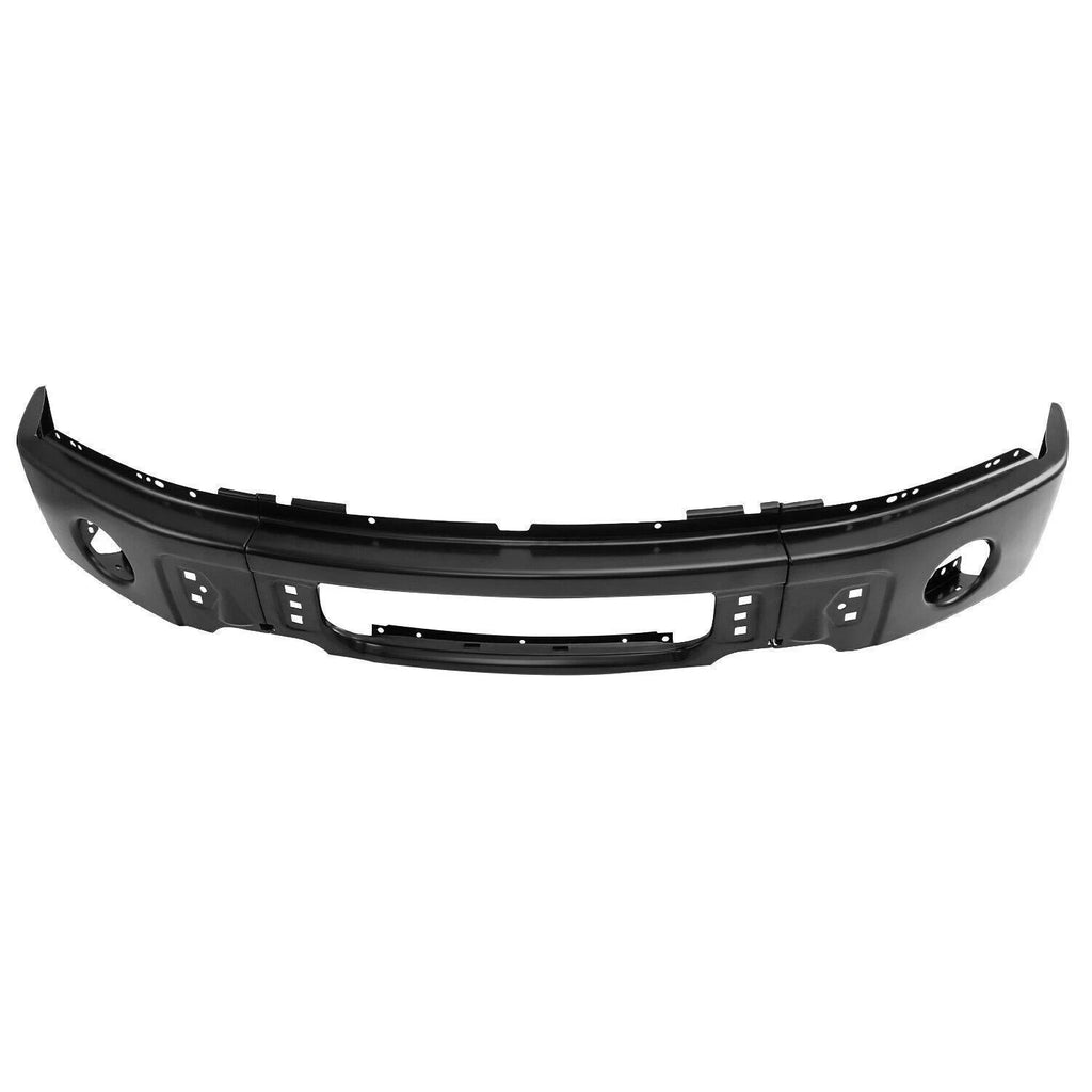 Front Steel Bumper Face Bar w/ Fog Light Hole for Ford F150 (2009–2014)